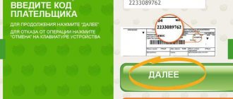 how to find out the payer code if there is no receipt