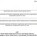 Как заполнить акт сверки с фсс