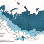 Карта районов Крайнего Севера и территорий, приравненных к ним