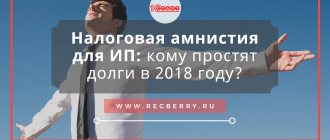 налоговая амнистия 2018 для ип