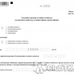 sample of filling out form P13001 when introducing a new participant and increasing the authorized capital