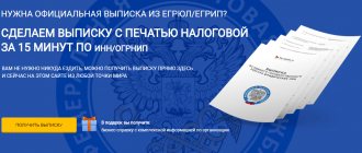 official extract from the Unified State Register of Legal Entities via the Internet