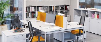 Office furniture can be counted as a set or individual modules