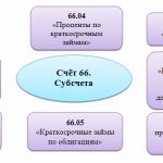 Main subaccounts of account 66 of accounting