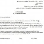 application for clarification of payment